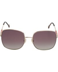 Carolina Herrera - Ch0035S Square Metal Sunglasses For - Lyst