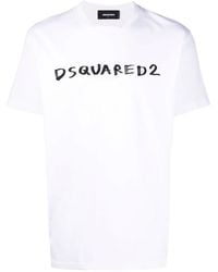 DSquared² - T-shirt Met Logoprint - Lyst