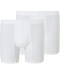 Schiesser - Premium Cotton-Shorts 2P Boxershorts - Lyst