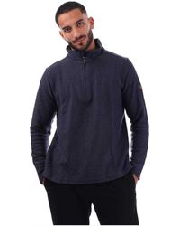 Trespass - Textured Knit Half Zip Fleece Top (Marine) - Lyst