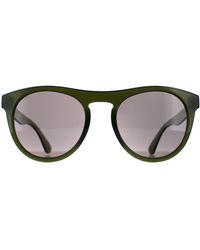 Serengeti - Round Shiny Milky Khaki Saturn Polarized Smoke Kingman - Lyst