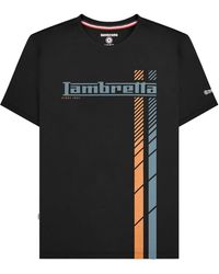 Lambretta - Racing Stripe Big & Tall T-Shirt Cotton - Lyst