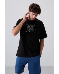 TOMMY LIFE - Oversized Cotton-Blend Crew Neck T-Shirt - Lyst
