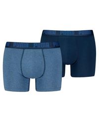PUMA - Basic Boxer 2-Pack 701226387 Denim - Lyst