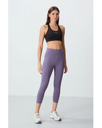 TOMMY LIFE - High-Waist Capri Leggings - Lyst