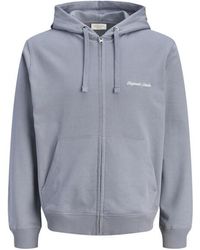 Jack & Jones - Jornorrebro Emb Sweat Zip Hood Noos - Lyst