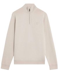 Lyle & Scott - Lyle And Scott Lyle&Scott Superfine Quarter Zip Sweaters Ml2258Ton - Lyst