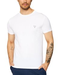 Guess - T-Shirts Met Korte Mouwen En Ronde Hals Voor - Lyst