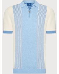 BLUE INDUSTRY - De Half Zip Polo - Lyst