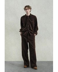 Giesto - Plush Textured Button-Up Shirt - Lyst