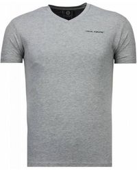 Local Fanatic - Basic V Neck T-Shirt - Lyst