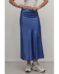 Hiccup - High-Waist Satin Midi Skirt - Lyst
