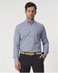 Campbell - Casual Overhemd Donker - Lyst