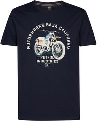 Petrol Industries - T-Shirt Met Print Fumarola - Lyst