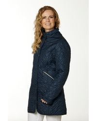 Danwear - Bella Marineblauw Jas - Lyst
