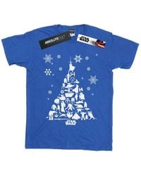 Star Wars - Christmas Tree T-Shirt (Royal) Cotton - Lyst