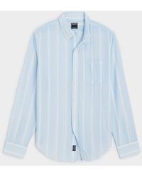 Todd Synder X Champion - Slim Fit Summerweight Favorite Shirt In Sky Awning Stripe - Lyst