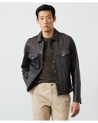 Todd Synder X Champion - Italian Burnished Leather Dylan Jacket - Lyst