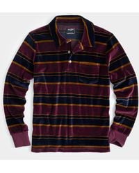 Todd Synder X Champion - Wide Stripe Velour Polo - Lyst