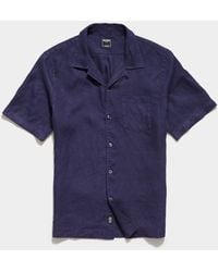 Todd Synder X Champion - Sea Soft Irish Linen Camp Collar Short Sleeve Shirt - Lyst