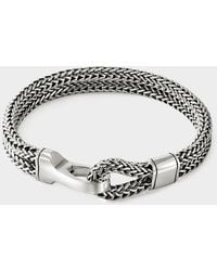 John Hardy - Sterling Silver Double Row Bracelet - Lyst
