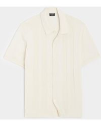 Todd Synder X Champion - Silk Cotton Ribbed Full Placket Polo - Lyst