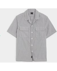 Todd Synder X Champion - Pinstripe Two Pocket Short Sleeve Shirt In Charcoal - Lyst