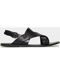 Todd Synder X Champion - Tuscan Leather Crossover Backstrap Sandal - Lyst