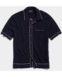 Todd Synder X Champion - Cotton Silk Short Sleeve Full Placket Riviera Polo - Lyst