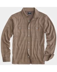 Todd Synder X Champion - Long-sleeve Glen Plaid Double Knit Polo - Lyst