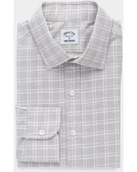 Hamilton - + Todd Snyder Grey Glen Plaid Dress Shirt - Lyst