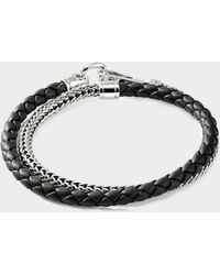 John Hardy - Sterling Silver Double Wrap Icon Bracelet - Lyst