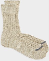 RoToTo - Recycled Cotton Ribbed Crew Sock - Lyst