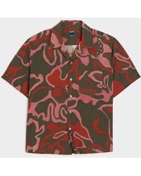 Todd Synder X Champion - Cropped Silk-cotton Camp Collar Shirt - Lyst