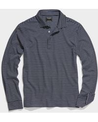 Todd Synder X Champion - Long Sleeve Striped Pique Polo - Lyst
