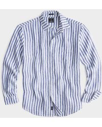 Todd Synder X Champion - Slim Fit Sea Soft Irish Linen Shirt - Lyst
