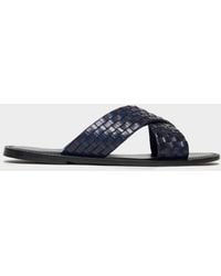 Todd Synder X Champion - Tuscan Leather Woven Crisscross Sandal - Lyst