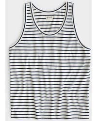 Todd Synder X Champion - Japanese Nautical Stripe Tank Top In White - Lyst