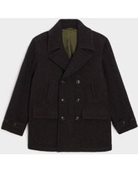 Todd Synder X Champion - Italian Wool Herringbone Peacoat - Lyst