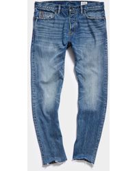 Todd Synder X Champion Straight Fit Cut Off Selvedge Jean - Blue