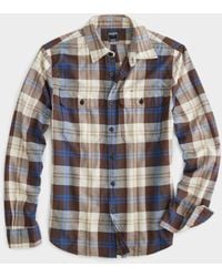 Todd Synder X Champion - Brown Plaid Two-pocket Flannel Shirt - Lyst