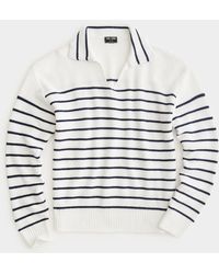 Todd Synder X Champion - Striped Recycled Cotton Polo - Lyst