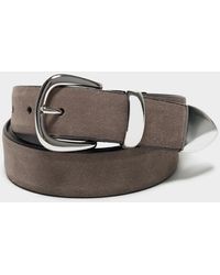 Anderson's - Suede Minimal Western Belt - Lyst