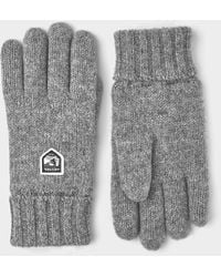 Hestra - Basic Wool Glove Grey - Lyst