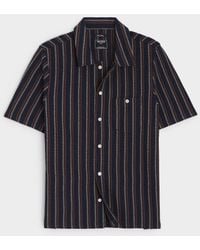Todd Synder X Champion - Vertical Stripe Full-placket Knit Polo - Lyst