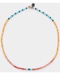 Mikia - Heishi Beans Oyster Coral Turquoise - Lyst