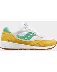 Saucony - Shadow 6000 White / Yellow / Green - Lyst