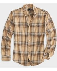 Todd Synder X Champion - Khaki Plaid Flannel Shirt - Lyst