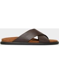Todd Synder X Champion - Nomad Suede / Leather Crossover Sandal - Lyst