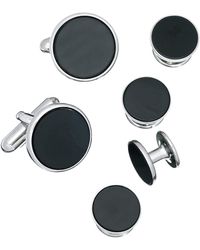 Jan Leslie - Link Up Circle Cufflinks And Tuxedo Studs - Lyst
